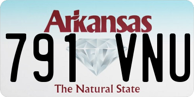AR license plate 791VNU