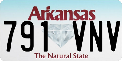 AR license plate 791VNV