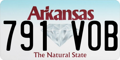 AR license plate 791VOB