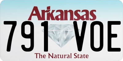 AR license plate 791VOE