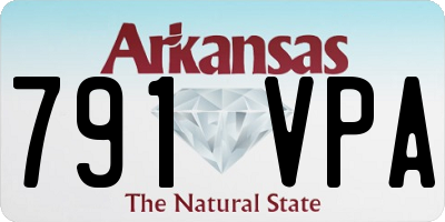 AR license plate 791VPA