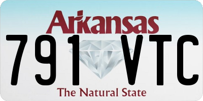AR license plate 791VTC