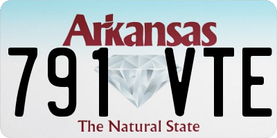 AR license plate 791VTE