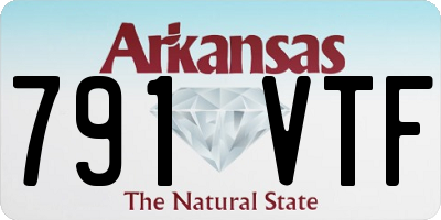 AR license plate 791VTF