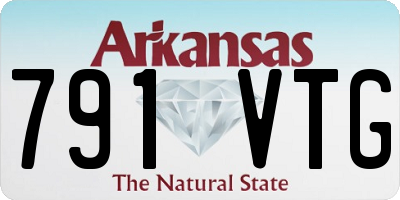 AR license plate 791VTG