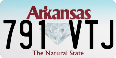 AR license plate 791VTJ