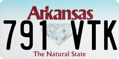 AR license plate 791VTK