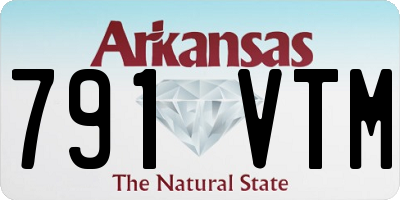 AR license plate 791VTM