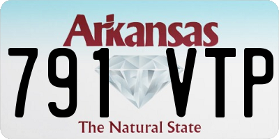 AR license plate 791VTP