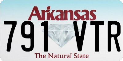 AR license plate 791VTR