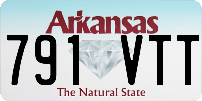 AR license plate 791VTT