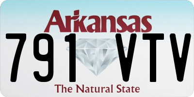 AR license plate 791VTV