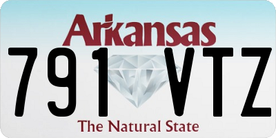 AR license plate 791VTZ