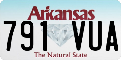 AR license plate 791VUA