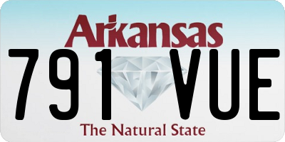 AR license plate 791VUE