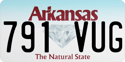 AR license plate 791VUG