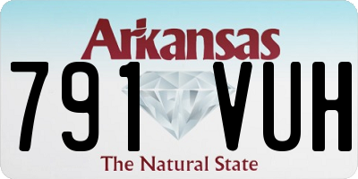AR license plate 791VUH