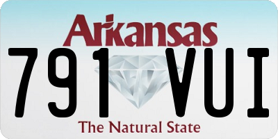 AR license plate 791VUI