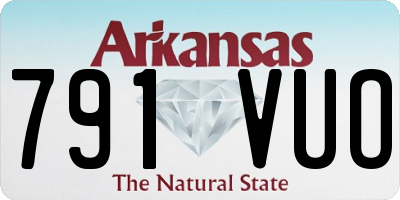AR license plate 791VUO