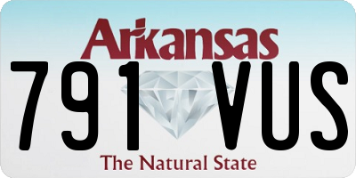 AR license plate 791VUS