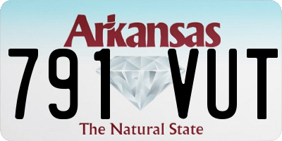 AR license plate 791VUT