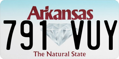 AR license plate 791VUY