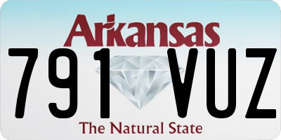 AR license plate 791VUZ