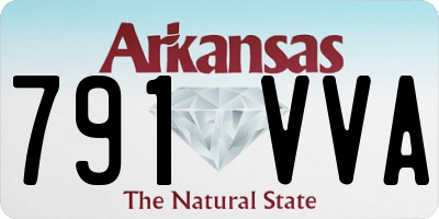 AR license plate 791VVA