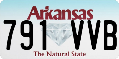 AR license plate 791VVB