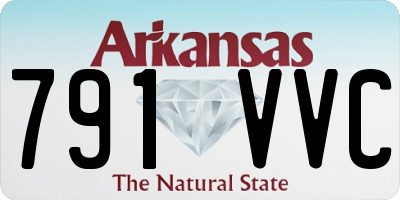 AR license plate 791VVC