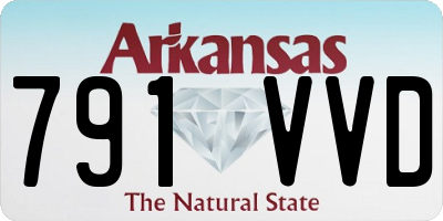 AR license plate 791VVD