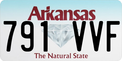 AR license plate 791VVF