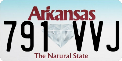 AR license plate 791VVJ