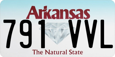 AR license plate 791VVL