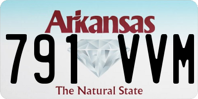 AR license plate 791VVM