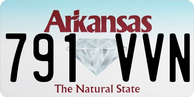 AR license plate 791VVN