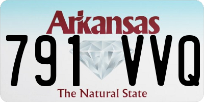 AR license plate 791VVQ