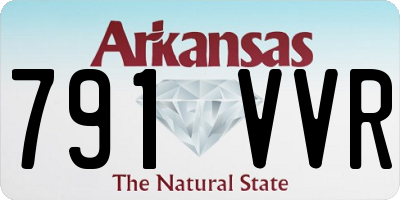 AR license plate 791VVR