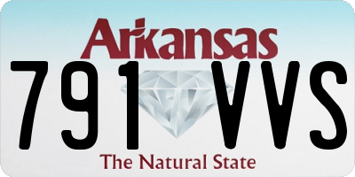 AR license plate 791VVS