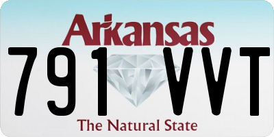 AR license plate 791VVT