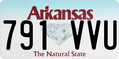 AR license plate 791VVU