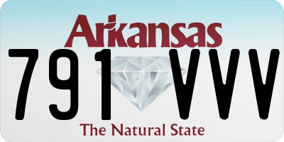 AR license plate 791VVV