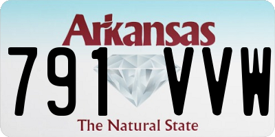 AR license plate 791VVW