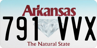 AR license plate 791VVX