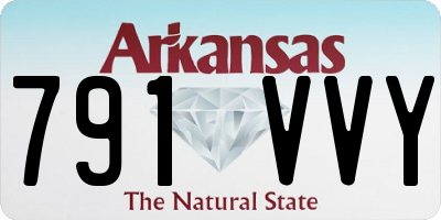AR license plate 791VVY