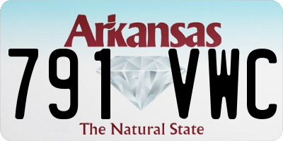 AR license plate 791VWC