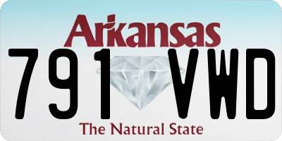 AR license plate 791VWD