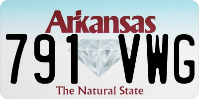 AR license plate 791VWG