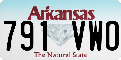 AR license plate 791VWO