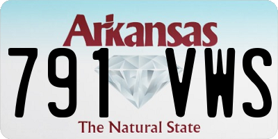 AR license plate 791VWS